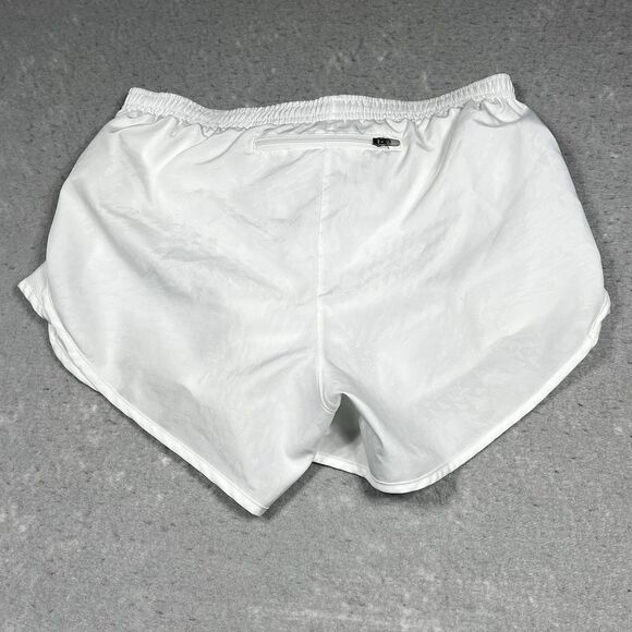 Nike Dri Fit Shorts Women’s Size Medium White Running Shorts Lined - Picture 7 of 11